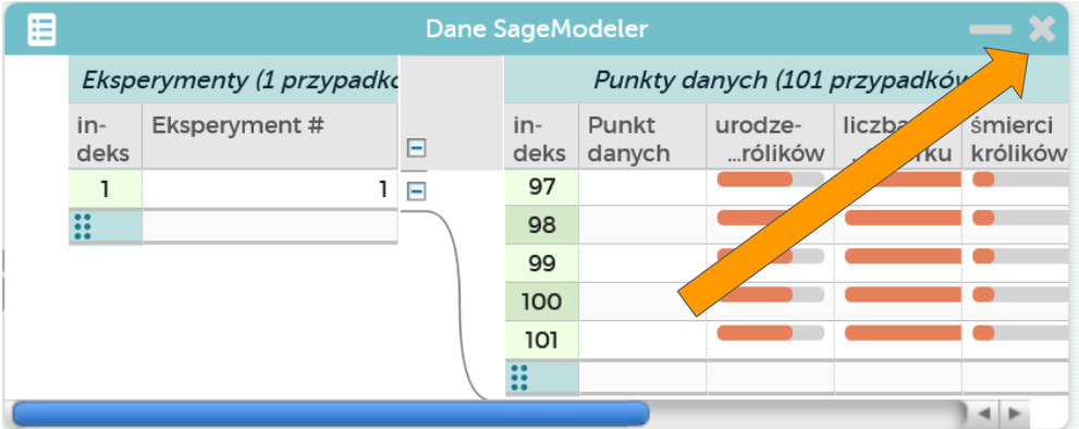 close data table that pops up